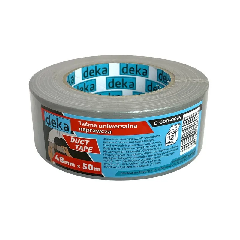 Taśma Uniwersalna Duct Tape Silver 48MMX50M DEKA