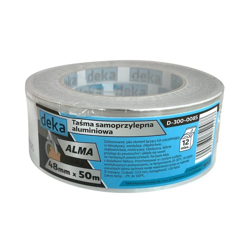 Taśma Aluminiowa 48MMX50M DEKA