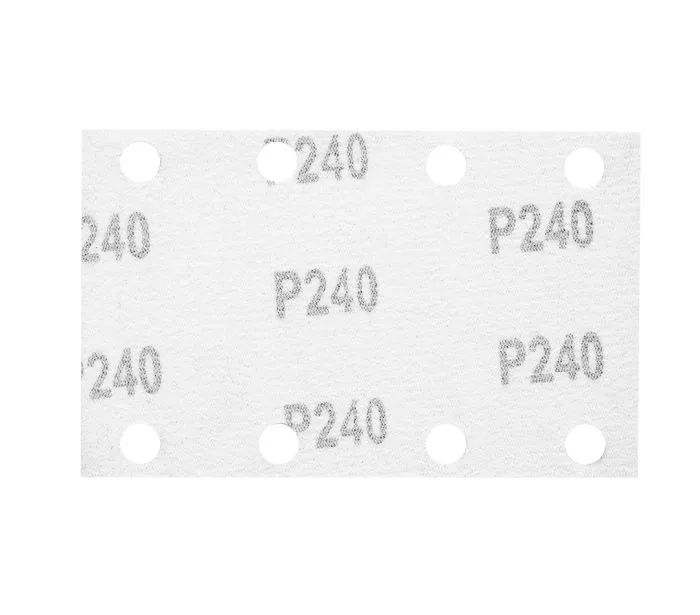 Papier Ścierny Prostokąt P240 130*80MM, 8 Otw. 5 szt. NEO