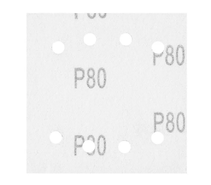 Papier Ścierny Kwadrat P80 113*113MM, 8 Otw. 5 szt. NEO