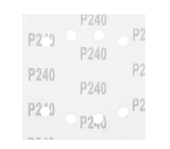 Papier Ścierny Kwadrat P240 113*113MM, 8 Otw. 5 szt. NEO