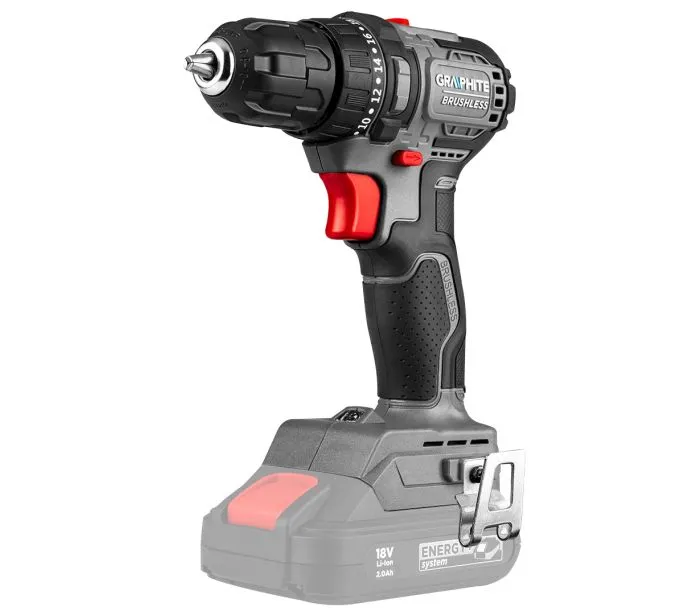 Wiertarko-Wkrętarka Aku. Bezszczotkowa Energy+ 18V Compact GRAPHITE