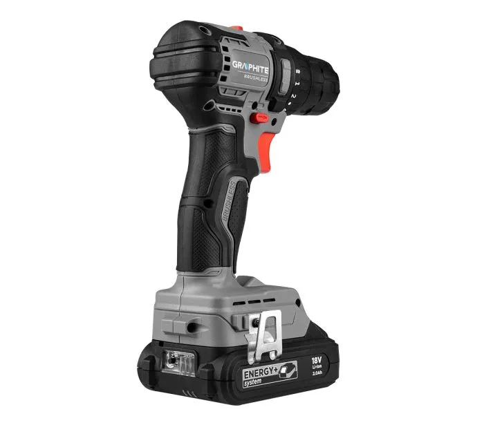 Wiertarko-Wkrętarka Aku. Bezszczotkowa Energy+ 18V Compact GRAPHITE