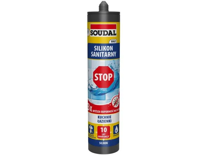 Silikon Sanitarny 280ml SOUDAL - Biały