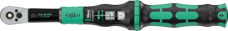 Klucz Dynamometryczny Click-Torque A 6 R/L, 1/4' 2.5-25 Nm WERA