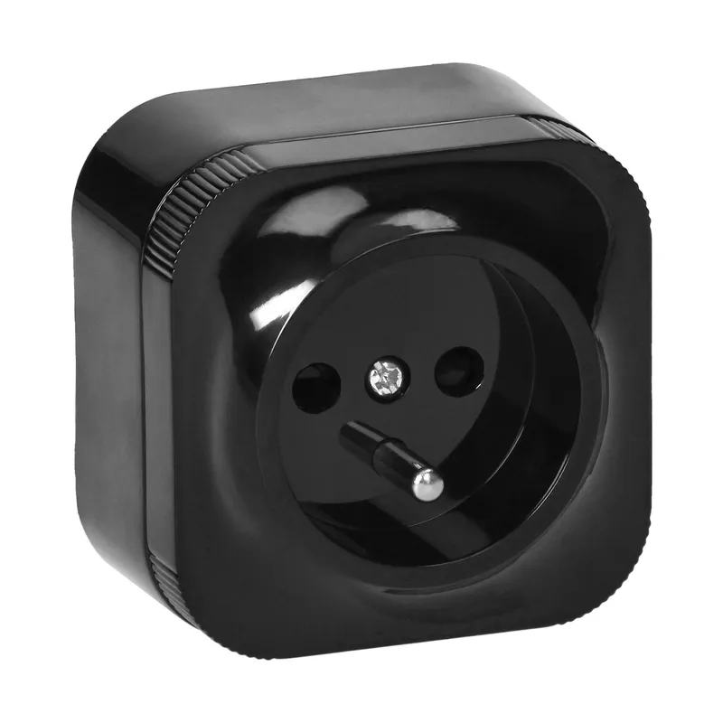 Gniazdo Pojedyncze N/T Todo 2P+Z IP20, ORNO - Czarny