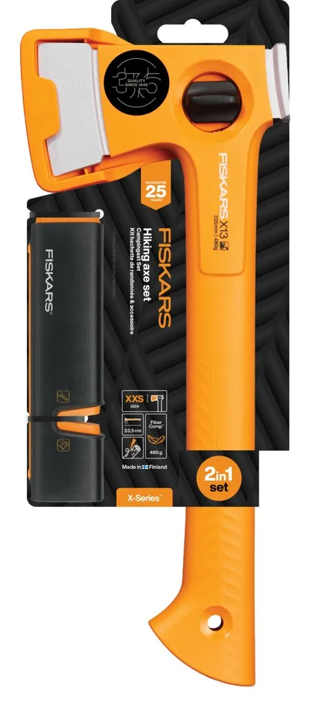 Siekiera Uniwersalna X13 + Ostrzałka FISKARS