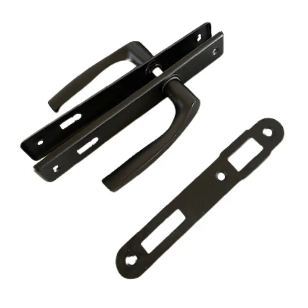 Klamka Do Furtki Nati Malowana 90mm Na Klucz - Czarna