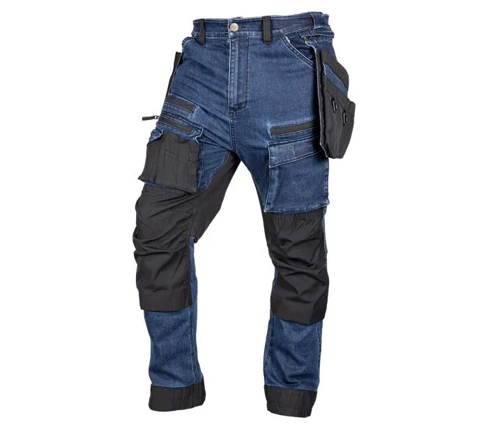 Spodnie Robocze Denim Wzmocnienia Cordura, Granatowe, Roz. L NEO