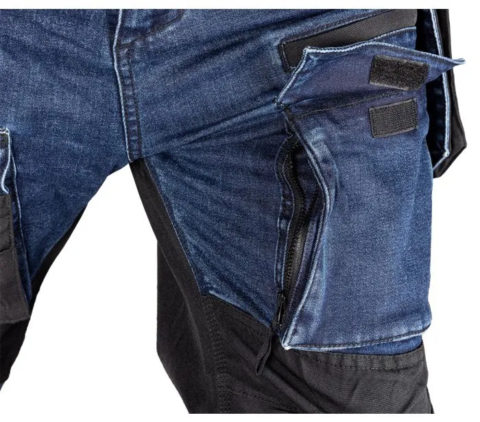 Spodnie Robocze Denim Wzmocnienia Cordura, Granatowe, Roz. M NEO