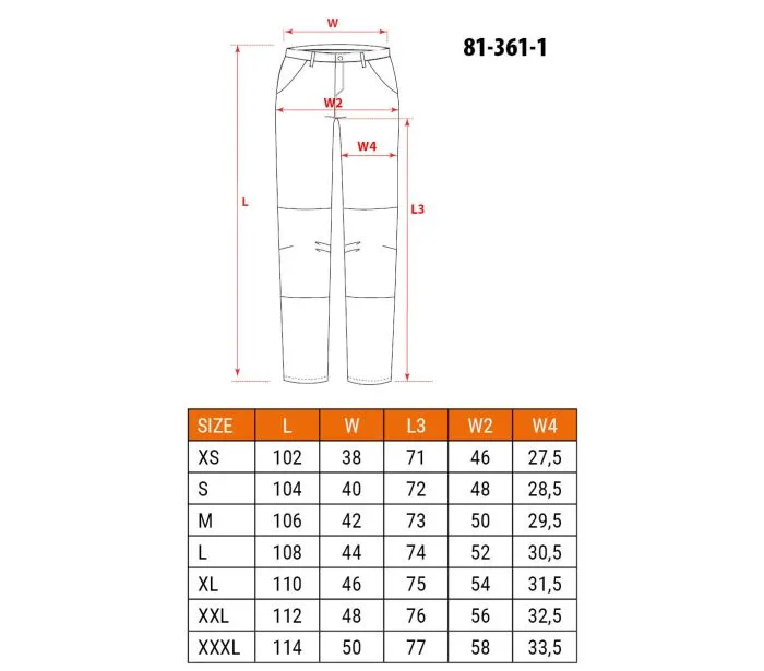 Spodnie Robocze Denim Wzmocnienia Cordura, Granatowe, Roz.xl NEO