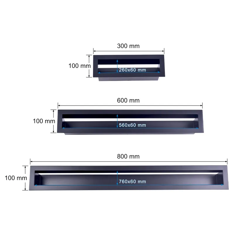 Kratka Kominkowa Luft 100*300MM