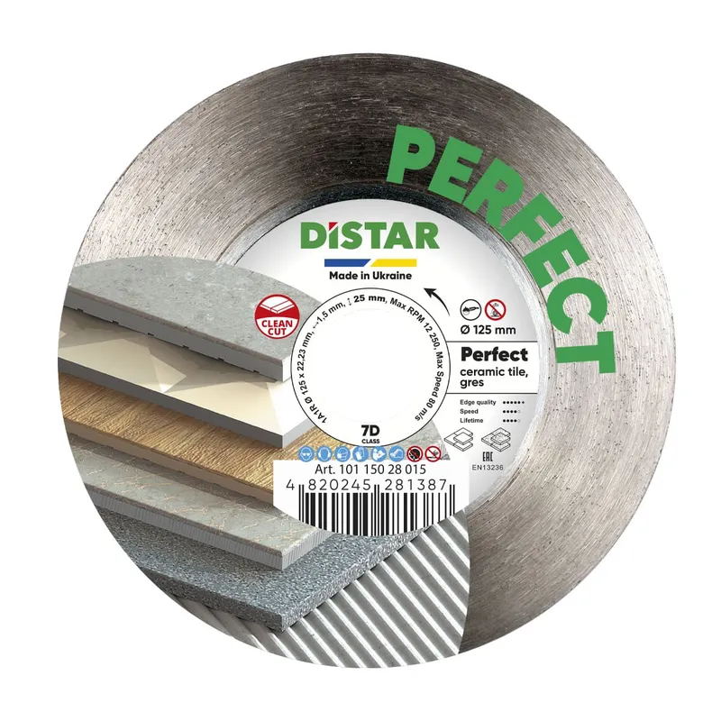 Tarcza Diamentowa Perfect 125*1,5*25*22,23 DISTAR