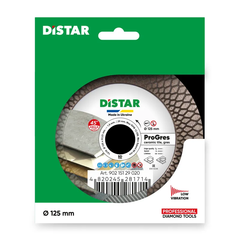 Tarcza Diamentowa PRO Gres 125*1,9*8/20*22,23 DISTAR