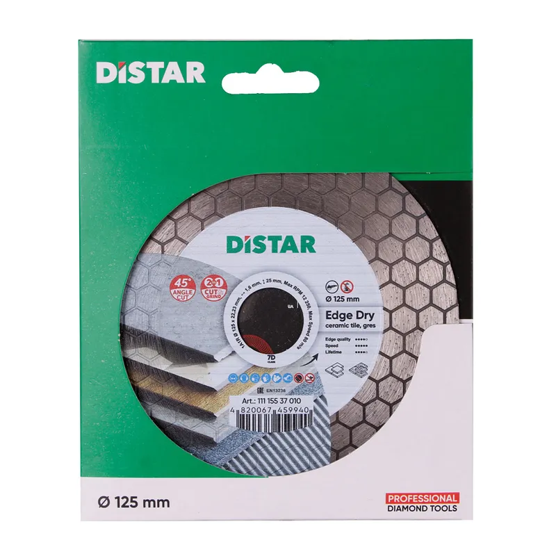 Tarcza Diamentowa Edge Dry 125*1,6*25*22,23 DISTAR