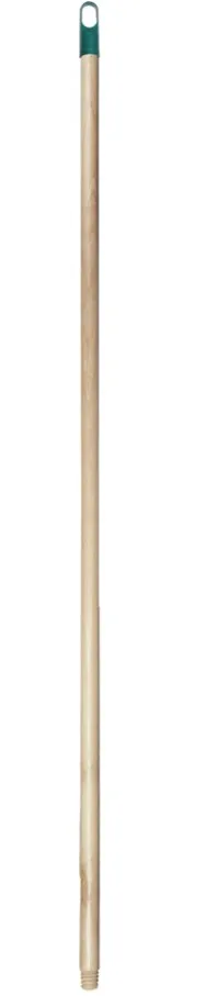 Kij Gwintowany Drewniany Lakierowany 130cm Końcówka - Czerwona