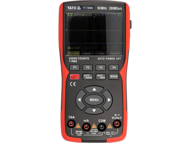 Oscyloskop Multi 280MSA/S 50MHZ 3w1 YATO