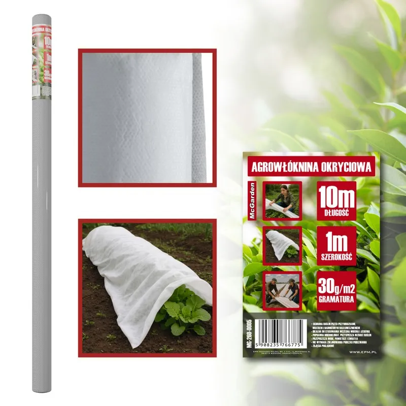 Agrowłóknina Okryciowa 30g 1*10M MC GARDEN - Biała