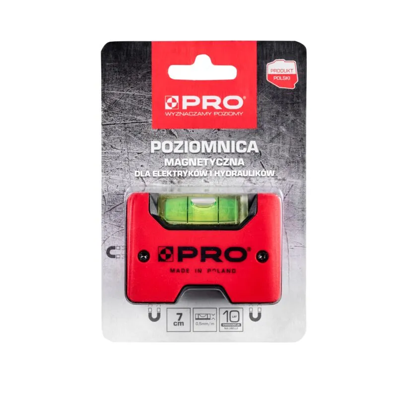 Poziomica Magnetyczna Kieszonkowa 7 cm PRO