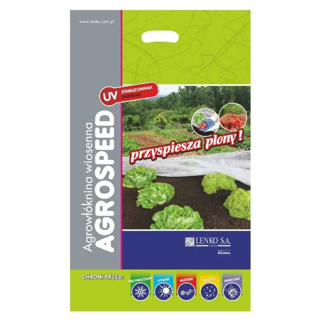 Agrowłóknina 17g Agrospeed 1.6*5M - Biała