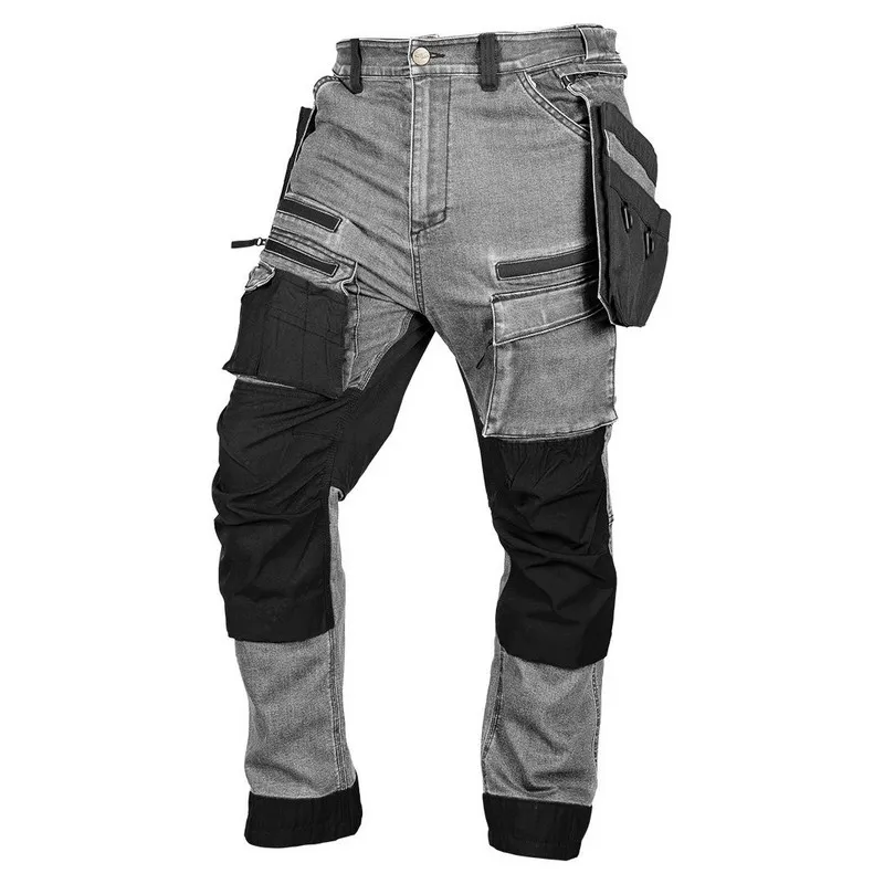 Spodnie Robocze Denim Wzmocnienia Cordura, Szare, Roz. L NEO
