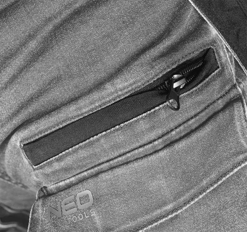 Spodnie Robocze Denim Wzmocnienia Cordura, Szare, Roz. XL NEO