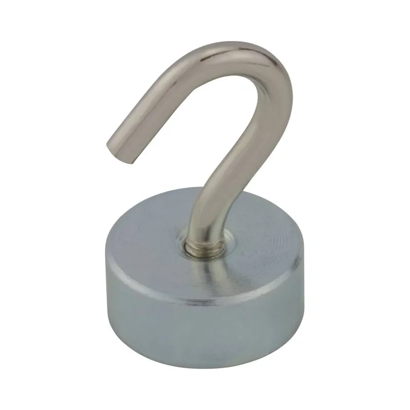 Magnes Neodymowy Okrągły Z Haczykiem M4 19*8MM 2 szt. Stahl