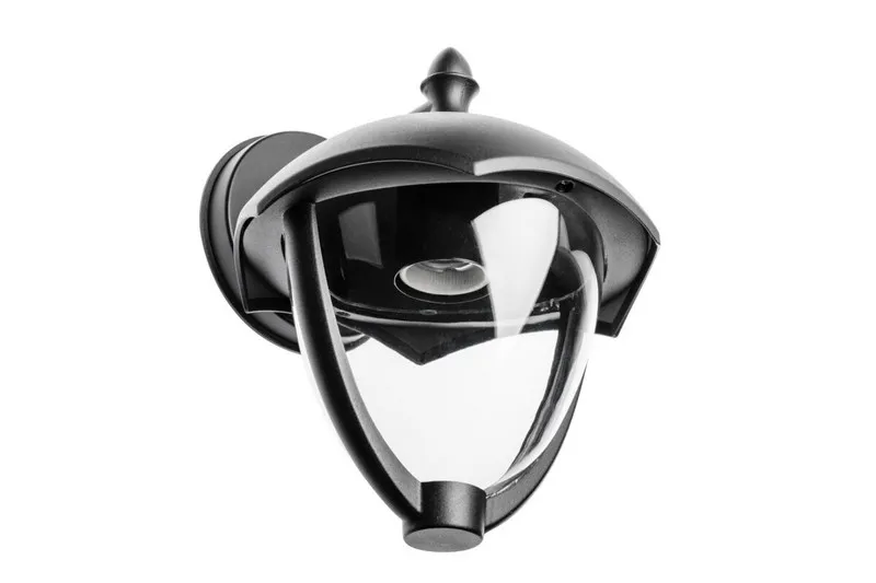 Lampa Ogrodowa Grande-Ad Kinkiet Prosty Dolny, GTV - Czarna
