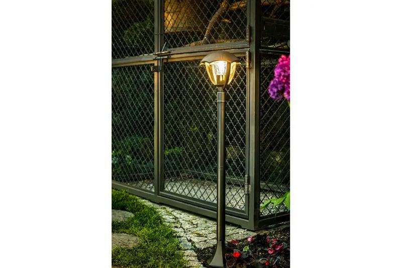 Lampa Ogrodowa Grande-P Słupek GTV - Czarna