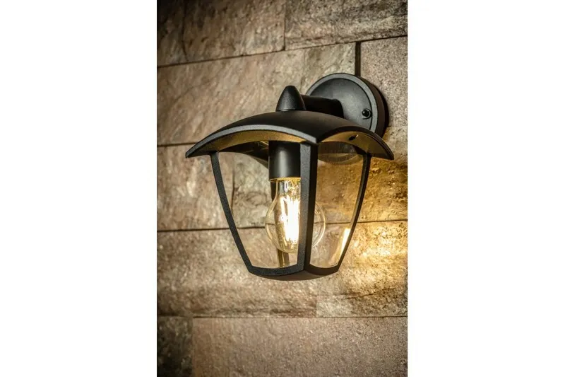 Lampa Ogrodowa Marina-Ad Kinkiet Prosty Dolny, GTV - Czarna