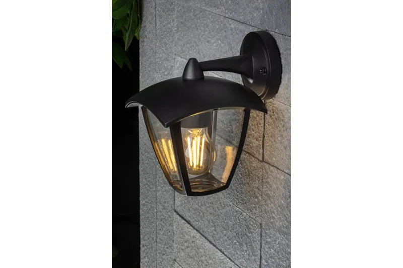 Lampa Ogrodowa Marina-Ad Kinkiet Prosty Dolny, GTV - Czarna
