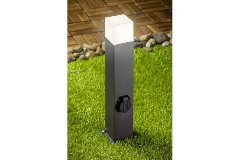 Lampa Ogrodowa LARGO-P,MAX.2500W Słupek, Grafit GTV