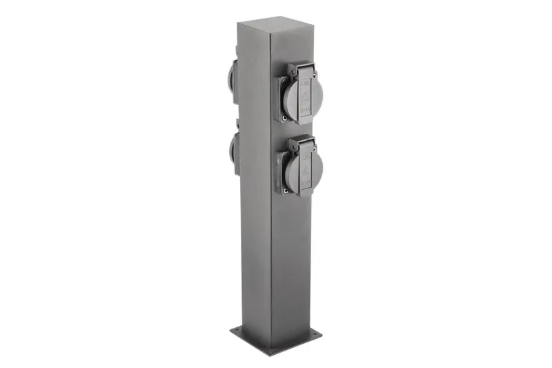 Lampa Ogrodowa Largo-P 36 Gniazdo Schuko Słupek Grafit GTV