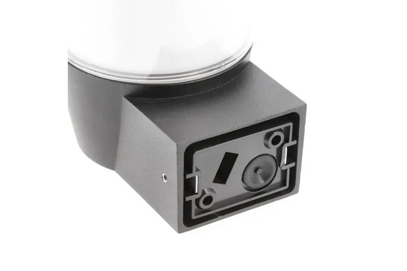 Lampa Ogrodowa Tot-Au MAX.15W Kinkiet Prosty Górny, GTV - Czarna