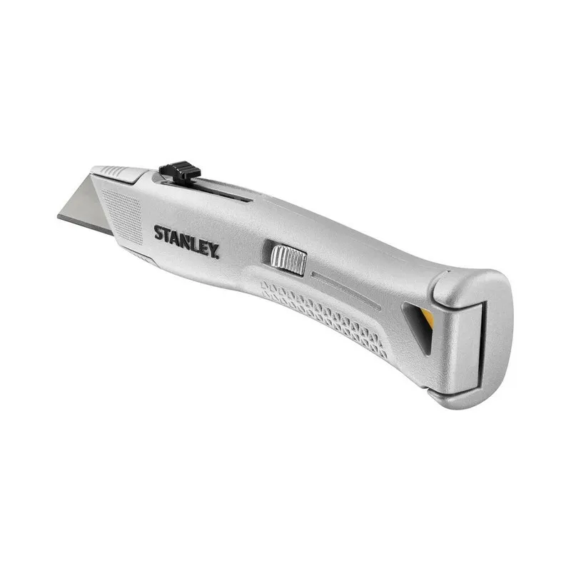 Nóż Heavy Duty Ostrze Trapez Chowane Metalowy STANLEY - Srebrny