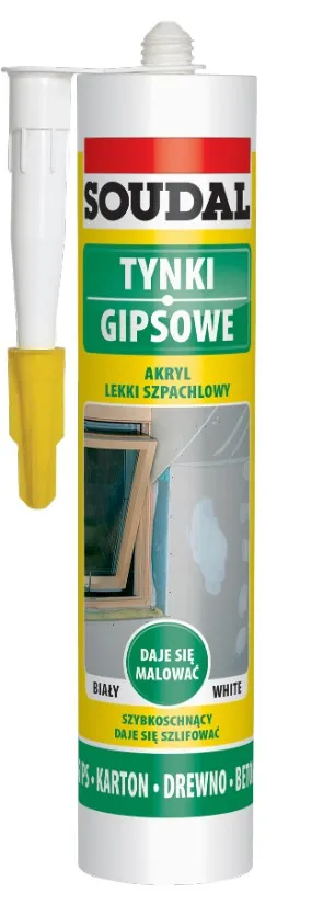 Akryl Lekki Szpachlowy 280ml SOUDAL - Biały