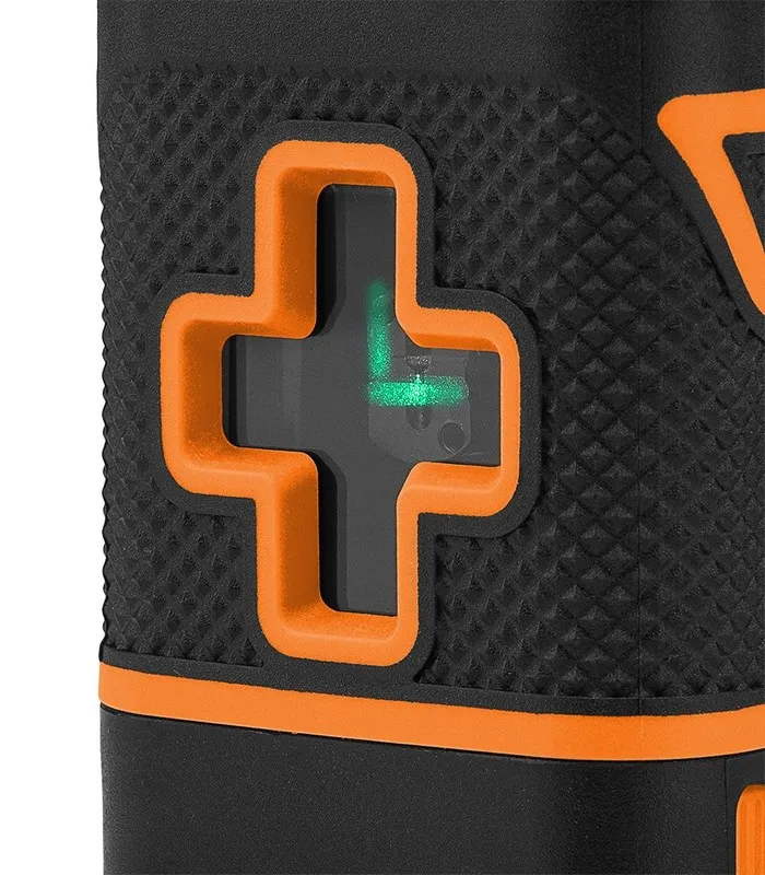Laser Krzyżowy 15m + Etui NEO - Zielony