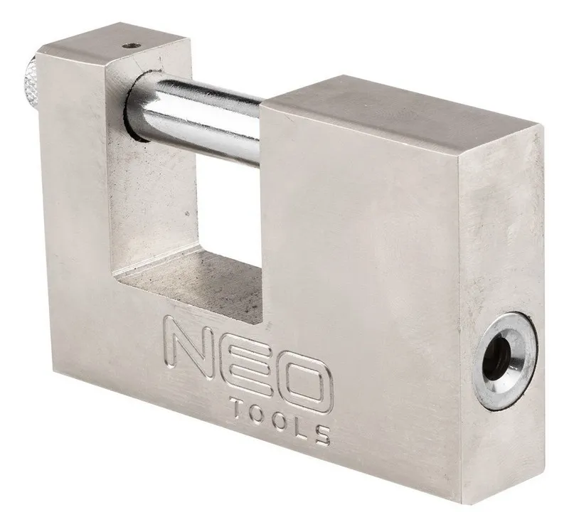 Kłódka Trzpieniowa Żeliwna 90mm, 3 Klucze NEO