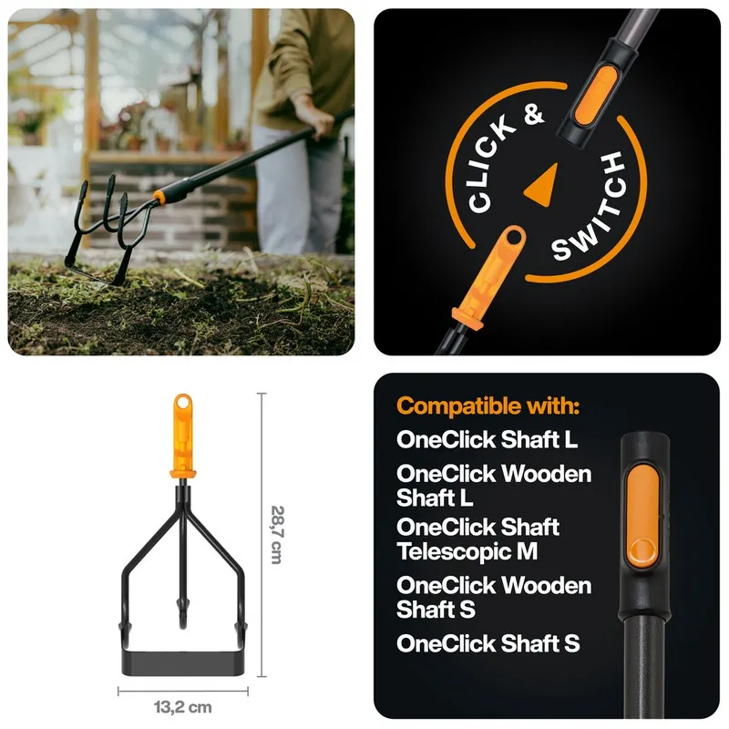 Kultywator Z Motyką Oneclick FISKARS