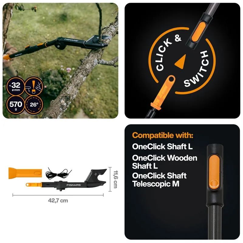 Sekator Ogrodowy Oneclick 1080702 FISKARS