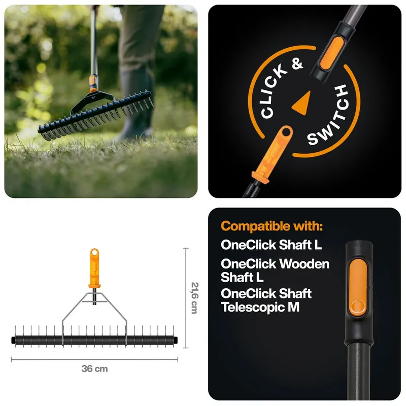 Skareator, Wertykulator Metalowy Oneclick FISKARS