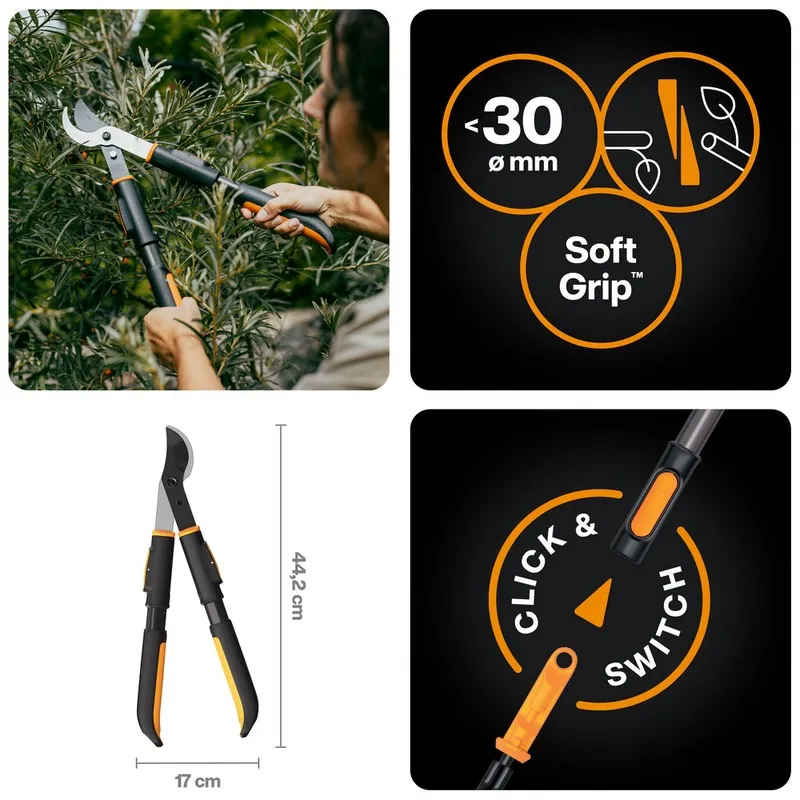 Sekator Nożycowy Oneclick FISKARS