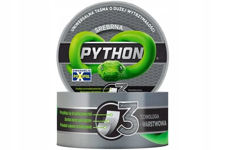 Taśma Duct Tape Python 48MM*25M POXIPOL - Srebrna