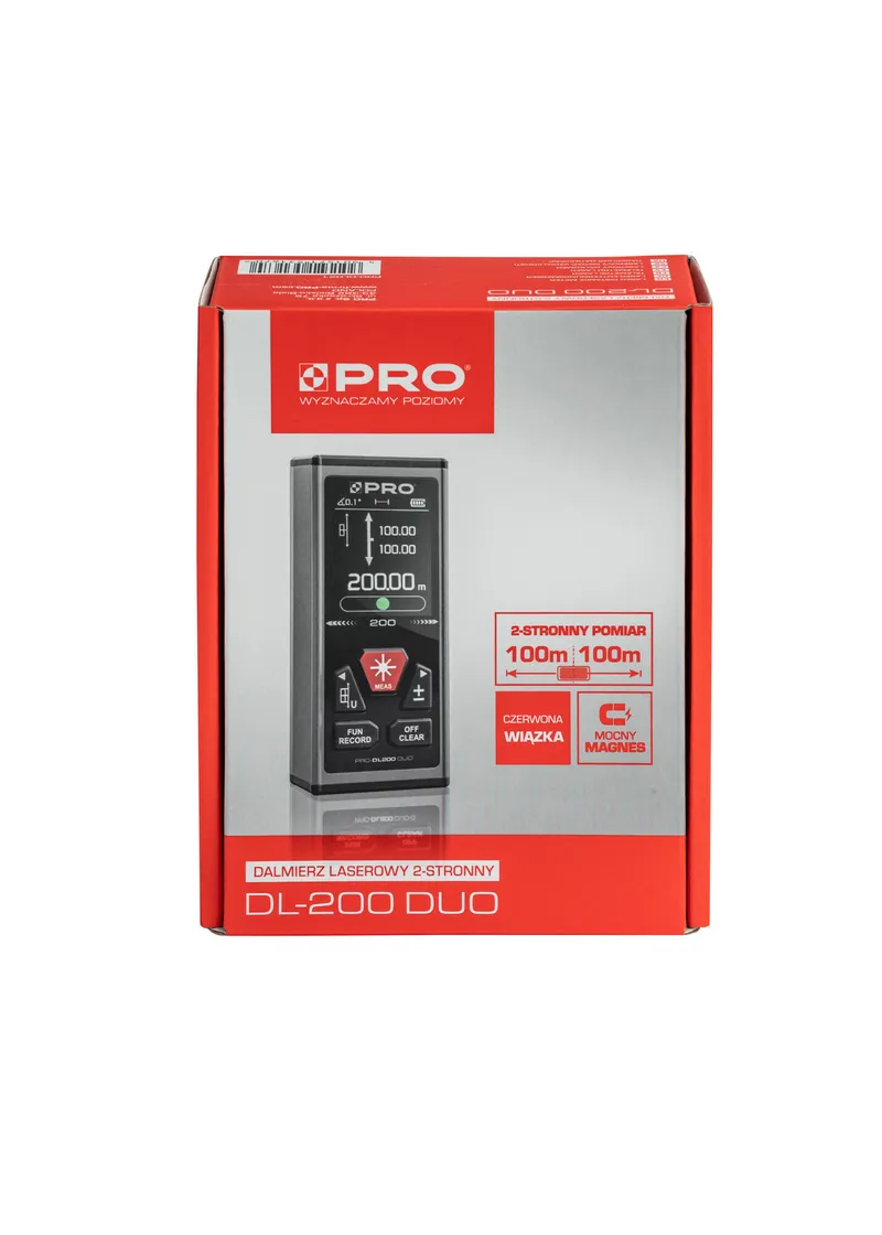 Dalmierz Laserowy Dwustronny DL-200 Duo-R PRO