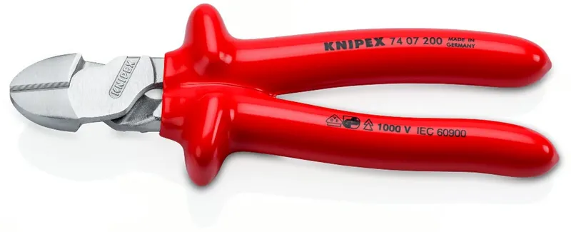 Szczypce Tnące Boczne VDE O Zwiększonym Przełożeniu 200mm KNIPEX