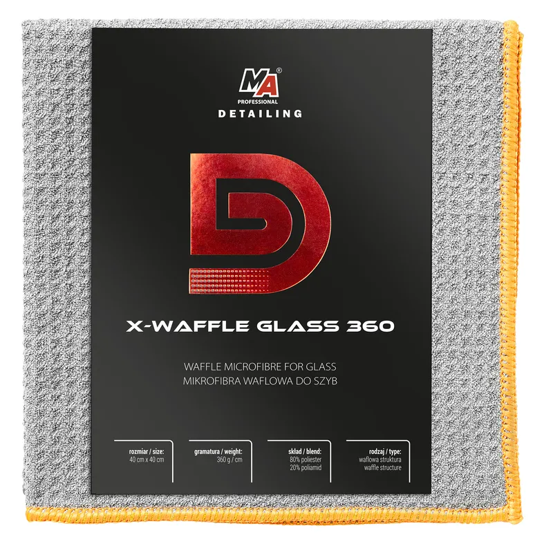 Detailer Mikrofibra Do Szyb X-Waffle 360GSM MOJE AUTO