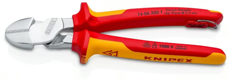 Szczypce Tnące Boczne VDE O Zwiększonym Przełożeniu 200mm KNIPEX