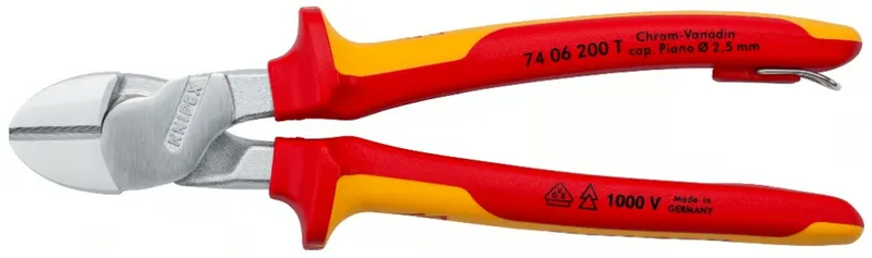 Szczypce Tnące Boczne VDE O Zwiększonym Przełożeniu 200mm KNIPEX