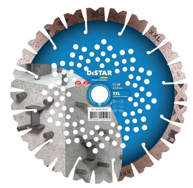 Tarcza Diamentowa XXL 1A1RSS 230*2.8/2.0*17*22.23-24 DISTAR