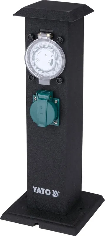Gniazdo Ogrodowe Słupek Stalowy IP44 2*230V YATO